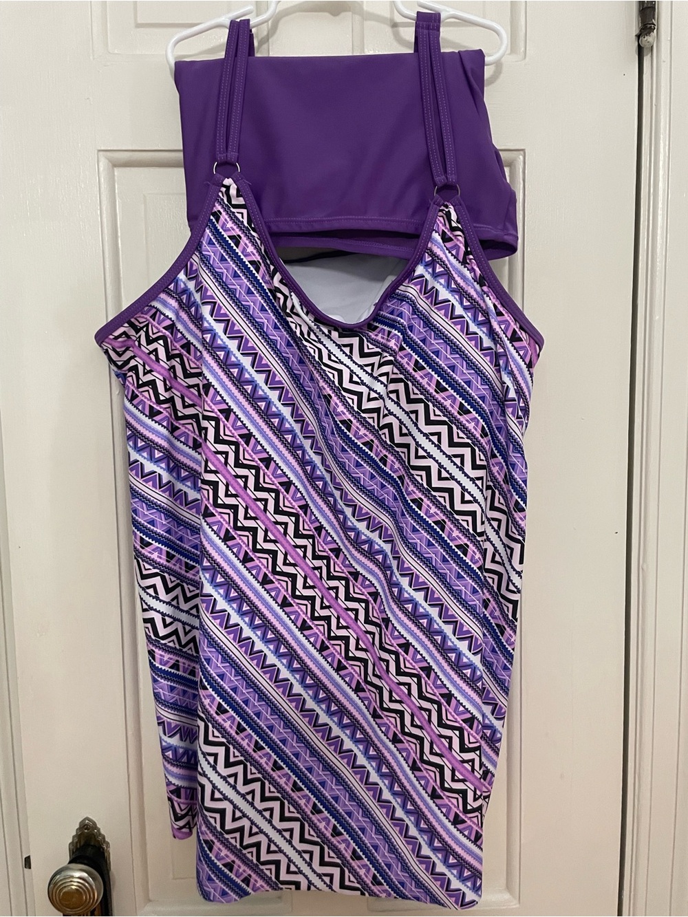 Like New Patterned Tankini & Swim Shorts Set. 3X.